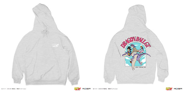 AIR TWOKYO TV Anime "DRAGON BALL GT" Scene Illustration Hoodie 2 (Son Goku / Trunks / Pan) XL