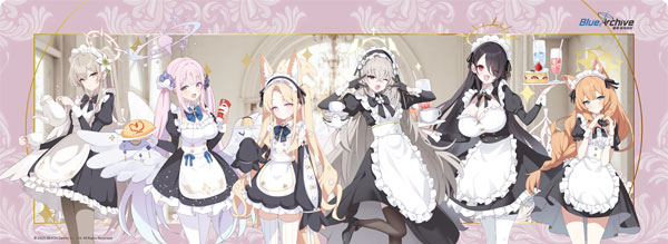 Aniplus Blue Archive Trinity Maid Desk Mat Regular Proportions Illustration รูปภาพ 1