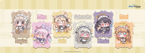 Aniplus Blue Archive Trinity Maid Desk Mat Chibi Illustration