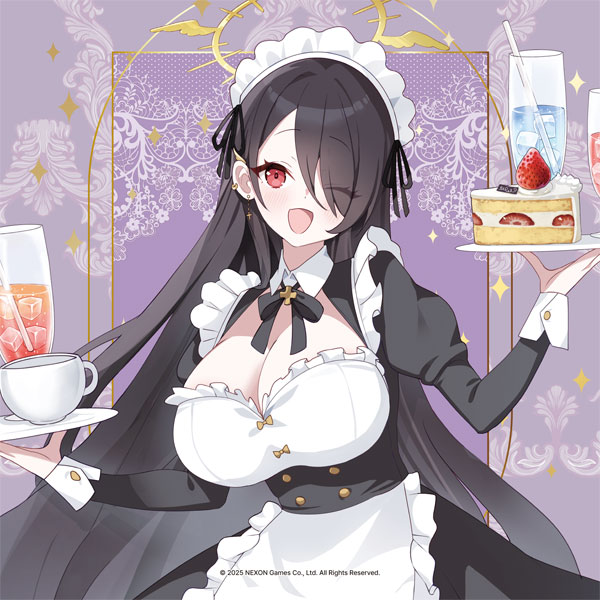 Aniplus 블루 아카이브 트리니티 메이드 대형 다용도 천 히나타