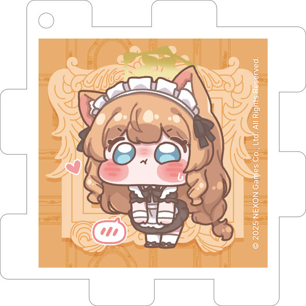 Aniplus Blue Archive Trinity Maid Puzzle-Shaped Acrylic Keychain Mari
