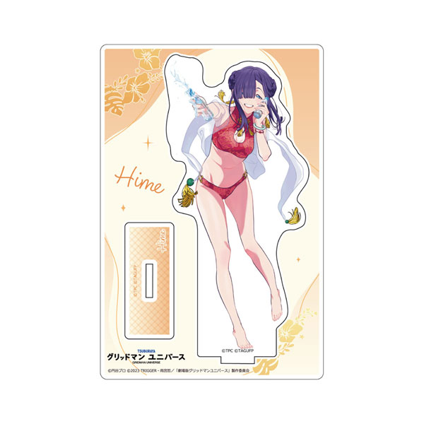 Curtain Damashii 그리드맨 유니버스 신일러스트 아크릴 스탠드 (프린세스 / 수영복) 이미지 1