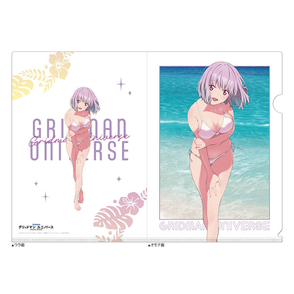 Curtain Damashii GRIDMAN UNIVERSE New Illustration Clear File (Akane Shinjo / Swimsuit) gambar 1