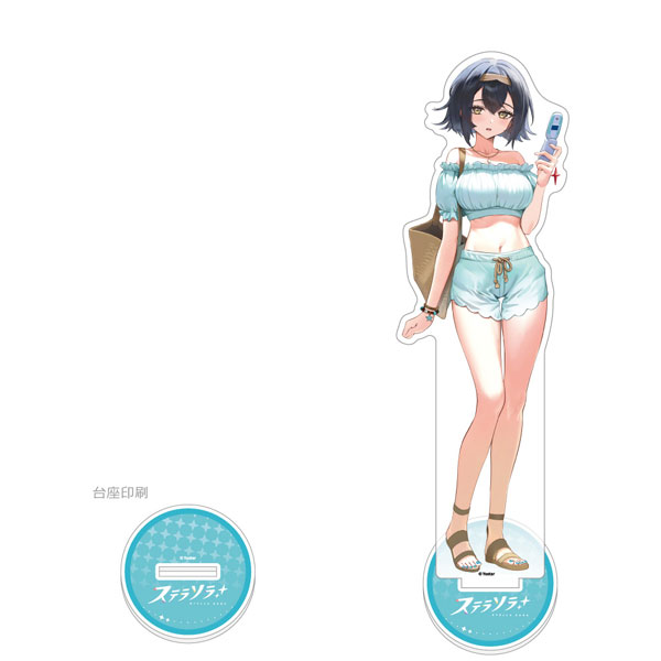 Curtain Damashii Stella Sora New Illustration Jumbo Acrylic Stand (Amber / Summer Outfit)