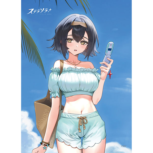 Curtain Damashii Stella Sora New Illustration B2 Wall Scroll (Amber / Summer Outfit) Double Suede gambar 1