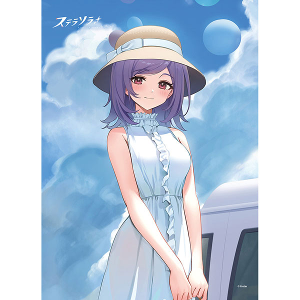Curtain Damashii Stella Sora New Illustration B2 Wall Scroll (Iris / Summer Outfit) Double Suede รูปภาพ 1