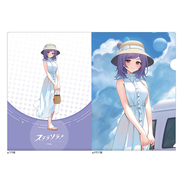 Curtain Damashii Stella Sora New Illustration Clear File (Iris / Summer Outfit)