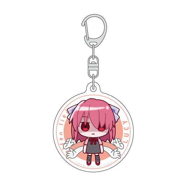 Curtain Damashii Elfen Lied Acrylic Keychain (Lucy / Mini Chara)