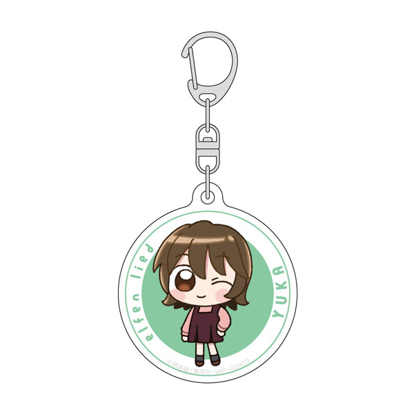 Curtain Damashii Elfen Lied Acrylic Keychain (Yuka / Mini Chara) Bild 1