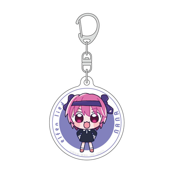 Curtain Damashii Elfen Lied Acrylic Keychain (Nana / Mini Chara) image 1