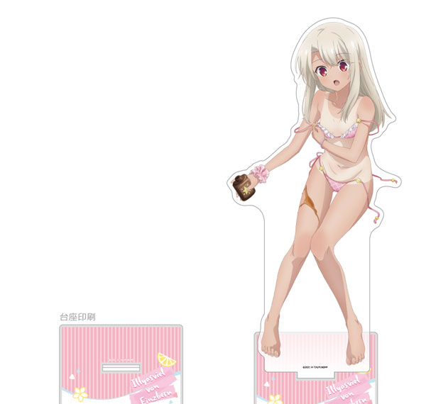 Curtain Damashii Movie "Fate/Kaleid Liner Prisma Illya: Licht - The Nameless Girl" New Illustration Jumbo Acrylic Stand (Illya / Tan) รูปภาพ 1