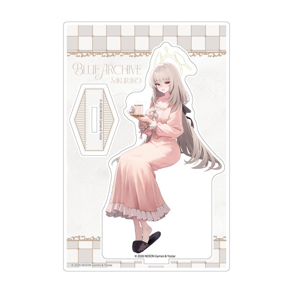 Curtain Damashii Blue Archive New Illustration Acrylic Stand (Sakurako / Loungewear)