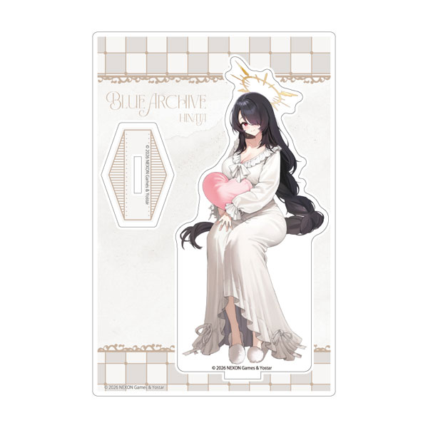 Curtain Damashii Blue Archive New Illustration Acrylic Stand (Hinata / Loungewear) image 1