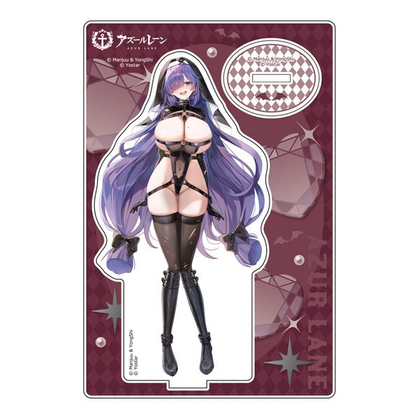 Curtain Damashii Azur Lane New Illustration Acrylic Stand (Mogador / Succubus Nun) 图片 1