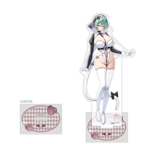 Curtain Damashii Azur Lane New Illustration Jumbo Acrylic Stand (Admiral Nakhimov / Succubus Nun)