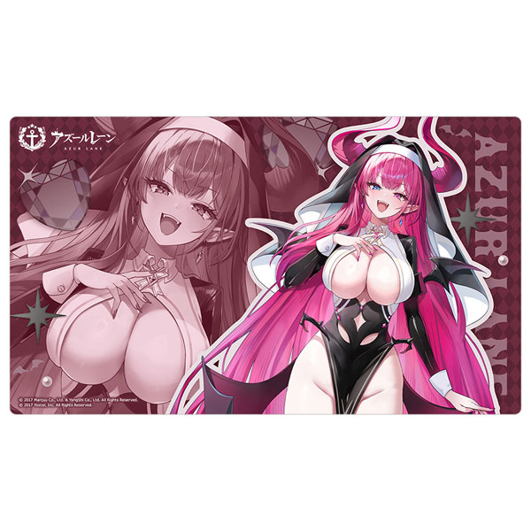 Curtain Damashii Azur Lane New Illustration Rubber Mat (Mecklenburg / Succubus Nun)