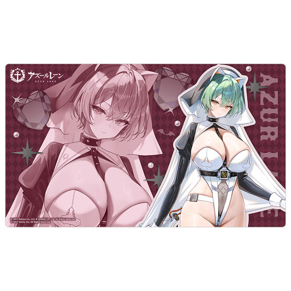 Curtain Damashii Azur Lane New Illustration Rubber Mat (Admiral Nakhimov / Succubus Nun)