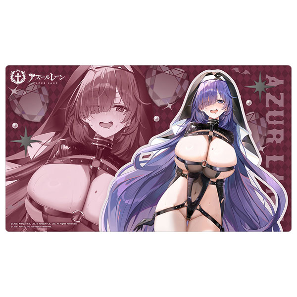 Curtain Damashii Azur Lane New Illustration Rubber Mat (Mogador / Succubus Nun)