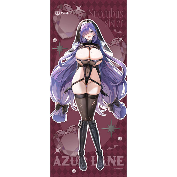 Curtain Damashii Azur Lane New Illustration Jumbo Wall Scroll (Mogador / Succubus Nun)