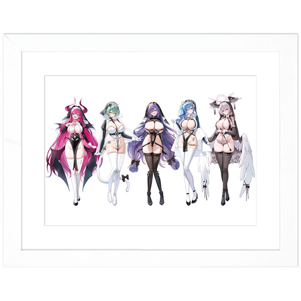 Curtain Damashii Azur Lane New Illustration Chara Fine Graph (Succubus Nun) A4 Bild 1