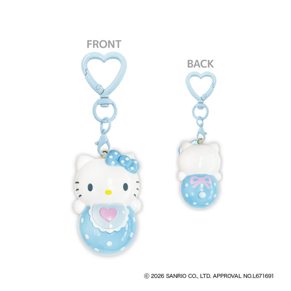 TCP Hello Kitty Lovely Babies Korokorochan Keychain Blue