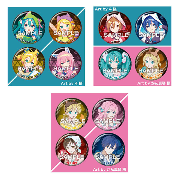 Ensky Hatsune Miku Tin Badge Collection Gum Extra Shine 12Pack BOX (CANDY TOY)
