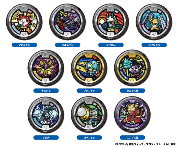 Bandai Kiratto CAN Badge Youkai Watch B 10Pack BOX รูปภาพ 1