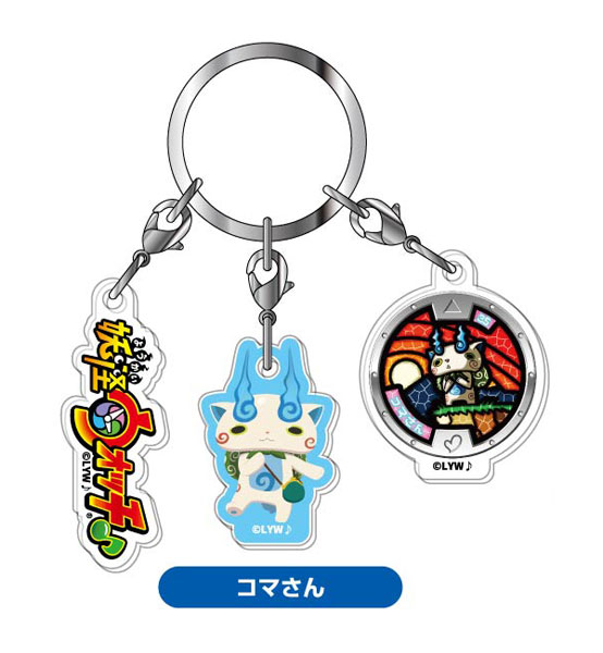 Bandai 3-part Acrylic Keychain Youkai Watch 02 Koma-san Bild 1