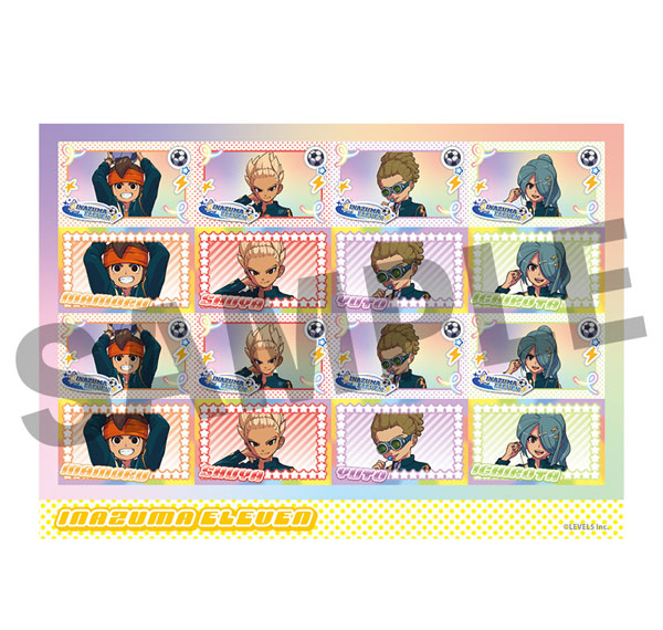 DMM.com Inazuma Eleven: Victory Road Print Sticker Heisei Pop ver. A Pattern รูปภาพ 1