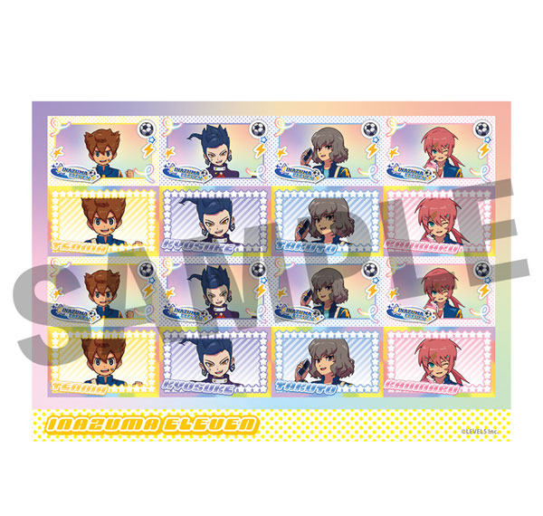 DMM.com Inazuma Eleven: Victory Road Print Sticker Heisei Pop ver. B Pattern รูปภาพ 1