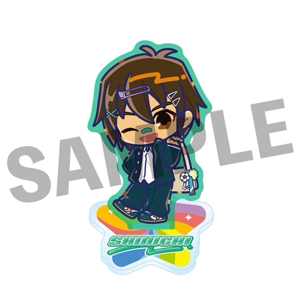 DMM.com Inazuma Eleven: Victory Road Mini Chara Acrylic Stand Shinichi Handa Heisei Pop ver. Bild 1