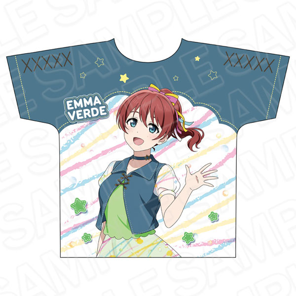 Contents Seed Love Live! Nijigasaki High School Idol Club Full Graphic T-shirt Emma Verde Water Balloon ver. 图片 1
