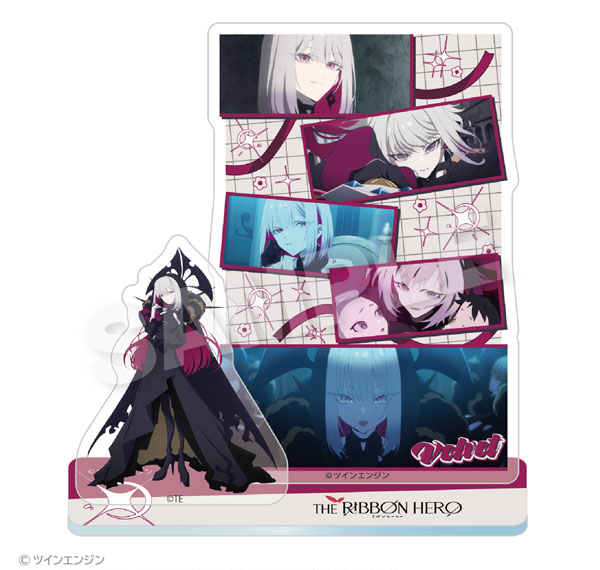 Stella Notes THE RIBBON HERO Memories Acrylic Mascot Velvet imagen 1