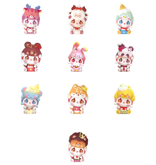 Zhuaimao Moemoenyaa Animal's Sweet Party Series Trading Figure 9Pack BOX Bild 1