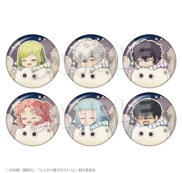 Stella Notes TV Anime "Witch Hat Atelier" Trading Fuwamin Tin Badge 6Pack BOX รูปภาพ 1