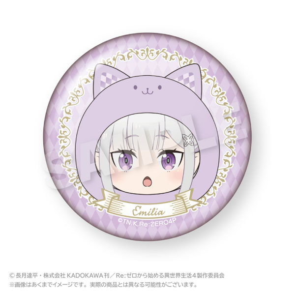 Stella Notes Re:ZERO -Starting Life in Another World- Marumates Aurora Tin Badge Emilia รูปภาพ 1
