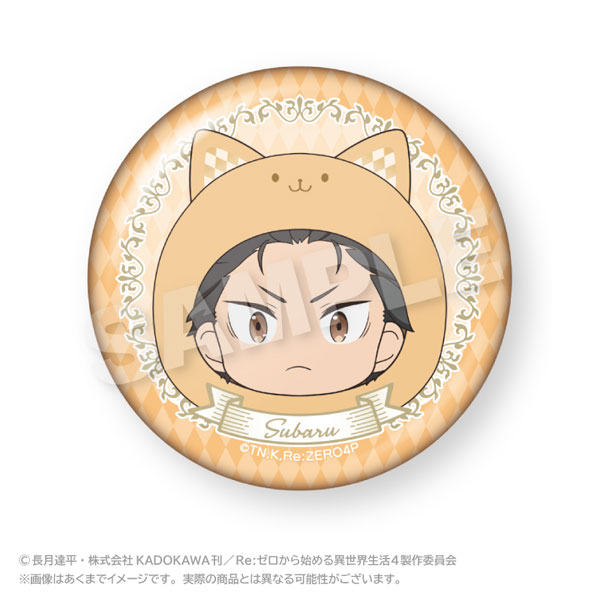 Stella Notes Re:ZERO -Starting Life in Another World- Marumates Aurora Tin Badge Subaru Natsuki