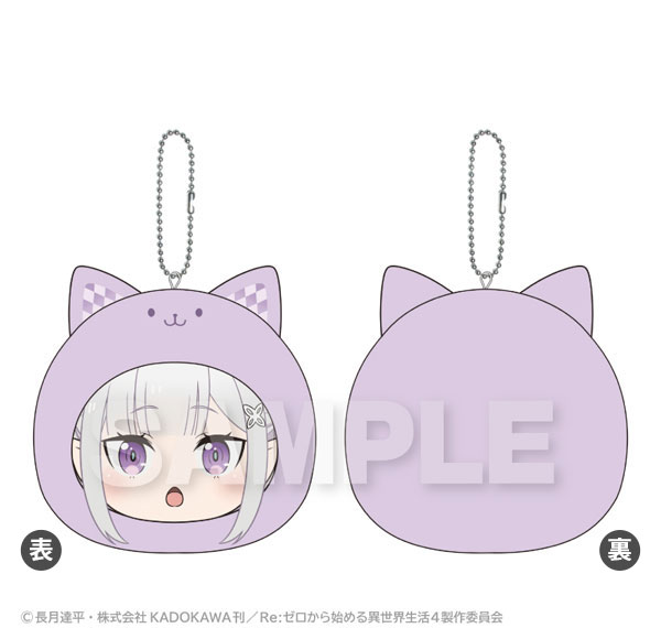 Stella Notes Re:ZERO -Starting Life in Another World- Marumates Cushion Keychain Emilia รูปภาพ 1