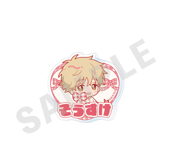 coly TV Anime "Skip and Loafer" Mini Chara Ribbon Series Name Badge Gingham ver. (Sosuke Shima) Bild 1