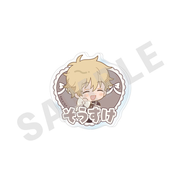 coly TV Anime "Skip and Loafer" Mini Chara Ribbon Series Name Badge Lace ver. (Sosuke Shima) Bild 1