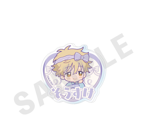 coly TV Anime "Skip and Loafer" Mini Chara Ribbon Series Name Badge Organdy ver. (Sosuke Shima) รูปภาพ 1