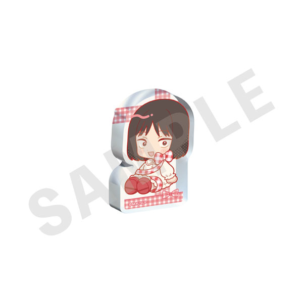 coly TV Anime "Skip and Loafer" Mini Chara Ribbon Series Mini Acrylic Block Gingham ver. (Mitsumi Iwakura) Bild 1