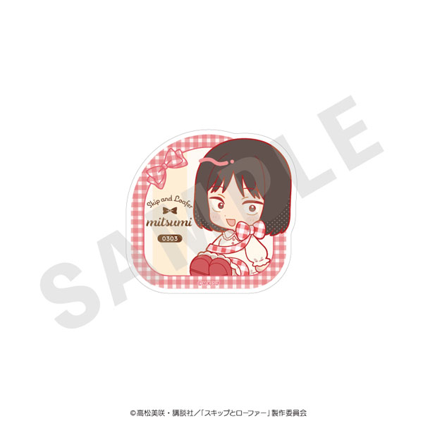 coly TV Anime "Skip and Loafer" Mini Chara Ribbon Series Sticker Gingham ver. (Mitsumi Iwakura)