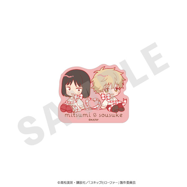 coly TV Anime "Skip and Loafer" Mini Chara Ribbon Series Sticker Gingham ver. (Mitsumi Iwakura & Sosuke Shima) Bild 1