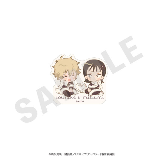 coly TV Anime "Skip and Loafer" Mini Chara Ribbon Series Sticker Lace ver. (Mitsumi Iwakura & Sosuke Shima)