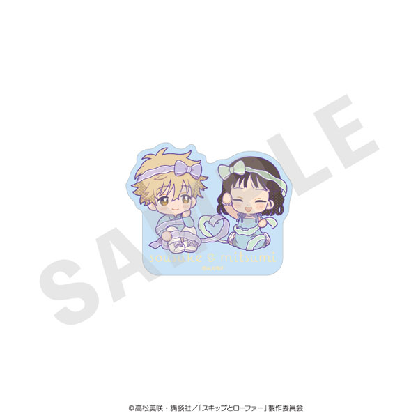 coly TV Anime "Skip and Loafer" Mini Chara Ribbon Series Sticker Organdy ver. (Mitsumi Iwakura & Sosuke Shima)
