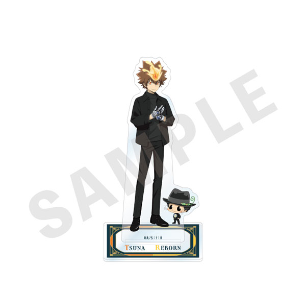 coly "Reborn!" Acrylic Stand Black Knit Coordinate ver. (Reborn & Tsunayoshi Sawada)