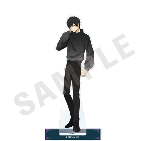 coly "Reborn!" Big Acrylic Stand Black Knit Coordinate ver. (Kyoya Hibari (10 Years Later))