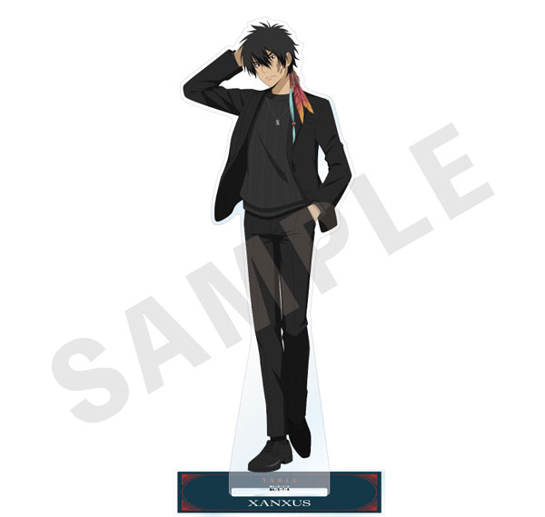 coly "Reborn!" Big Acrylic Stand Black Knit Coordinate ver. (XANXUS (10 Years Later)) gambar 1