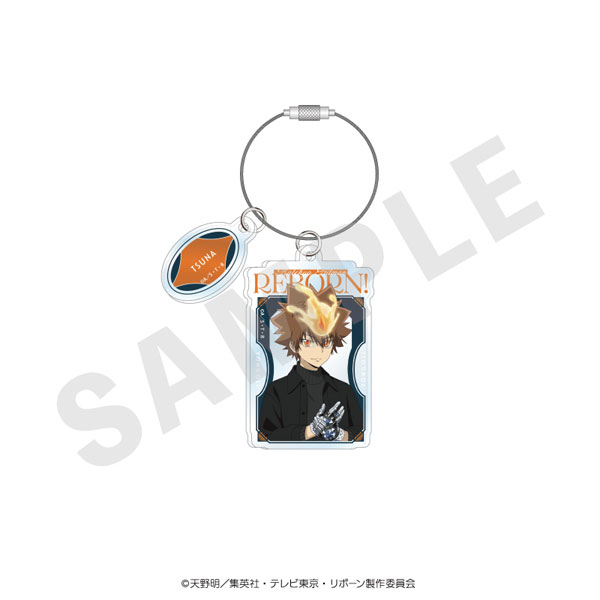 coly "Reborn!" Wire Acrylic Keychain Black Knit Coordinate ver. (Tsunayoshi Sawada) imagen 1